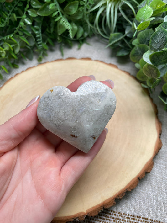 White Crystal Heart