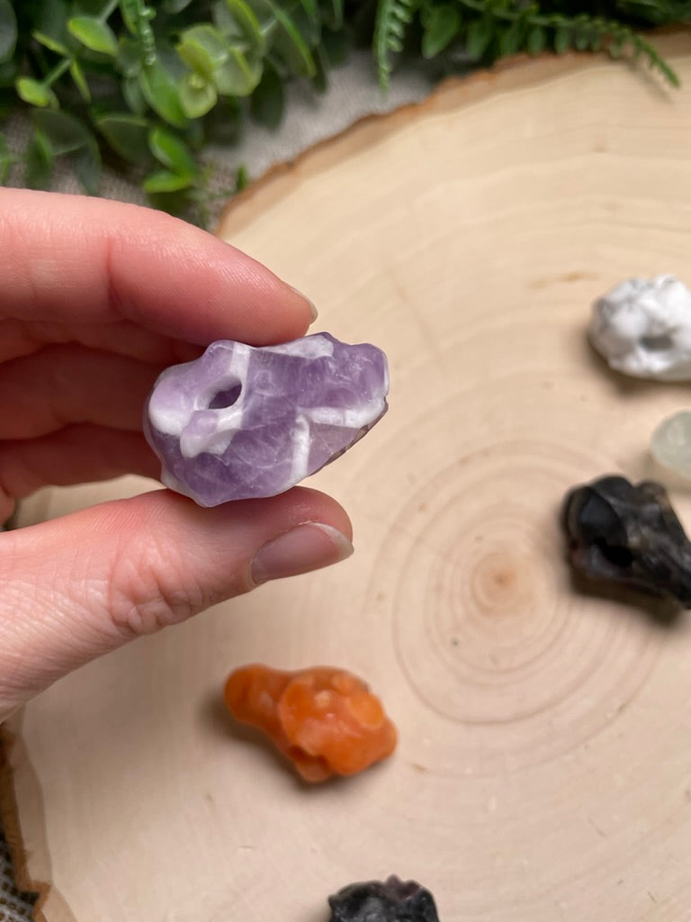 Crystal Dog Skull