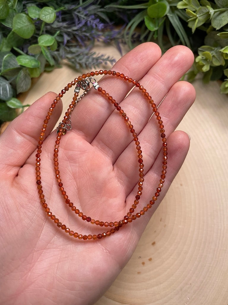 Crystal Beaded Choker Necklace