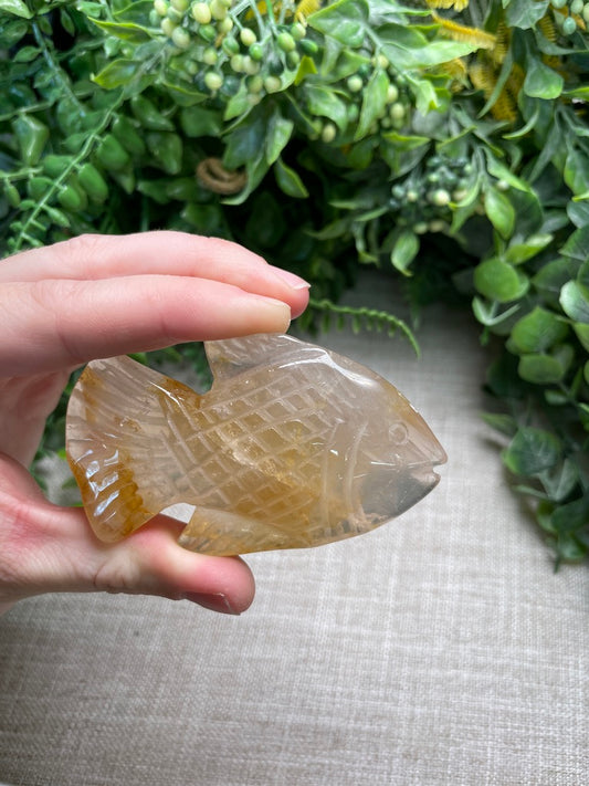 Golden Healer Quartz Fish