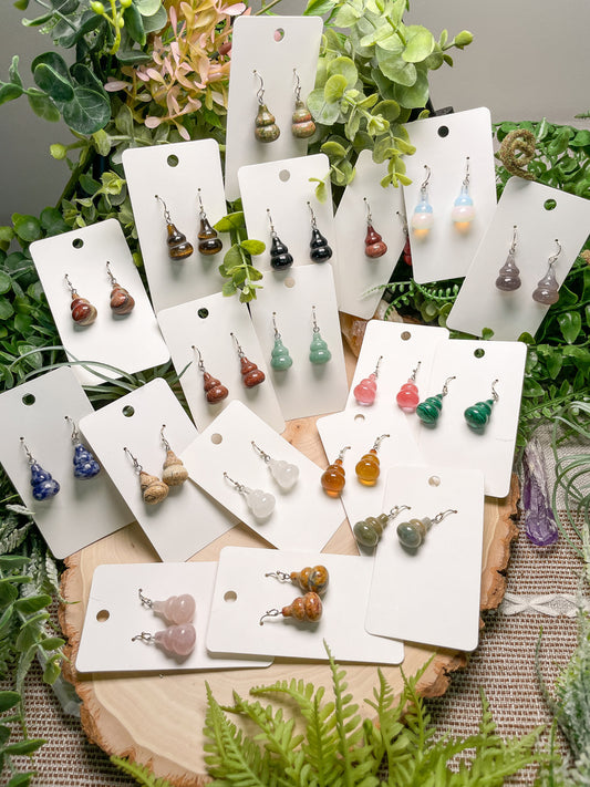 Crystal Gourd Earrings