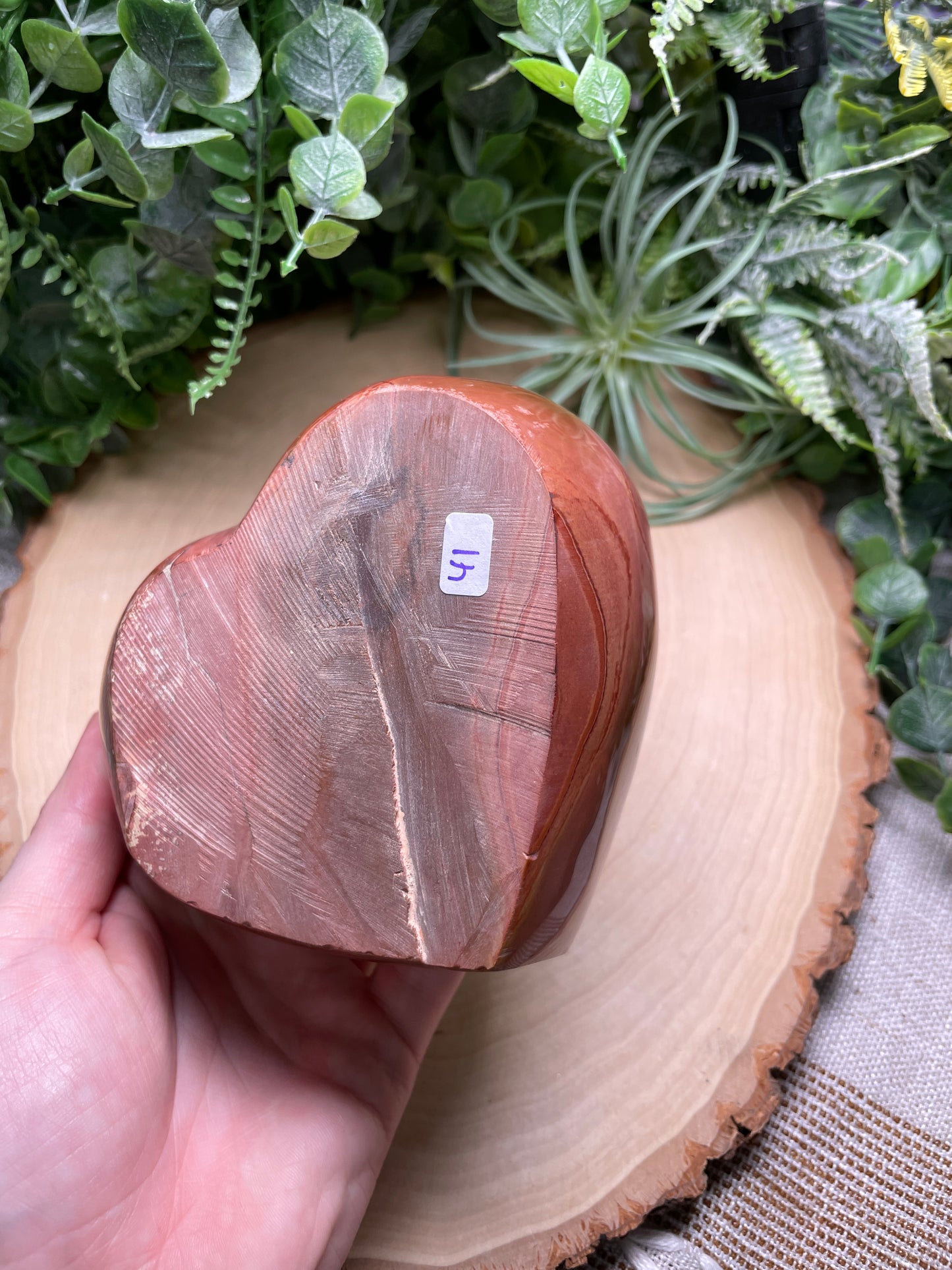 Polychrome Jasper Heart Bowl
