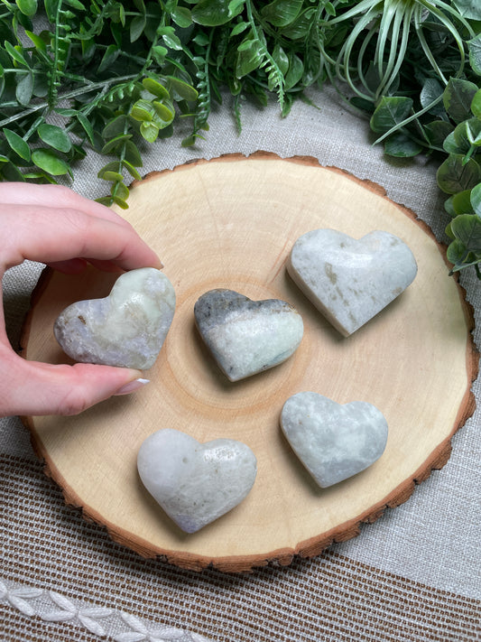White Mica Heart