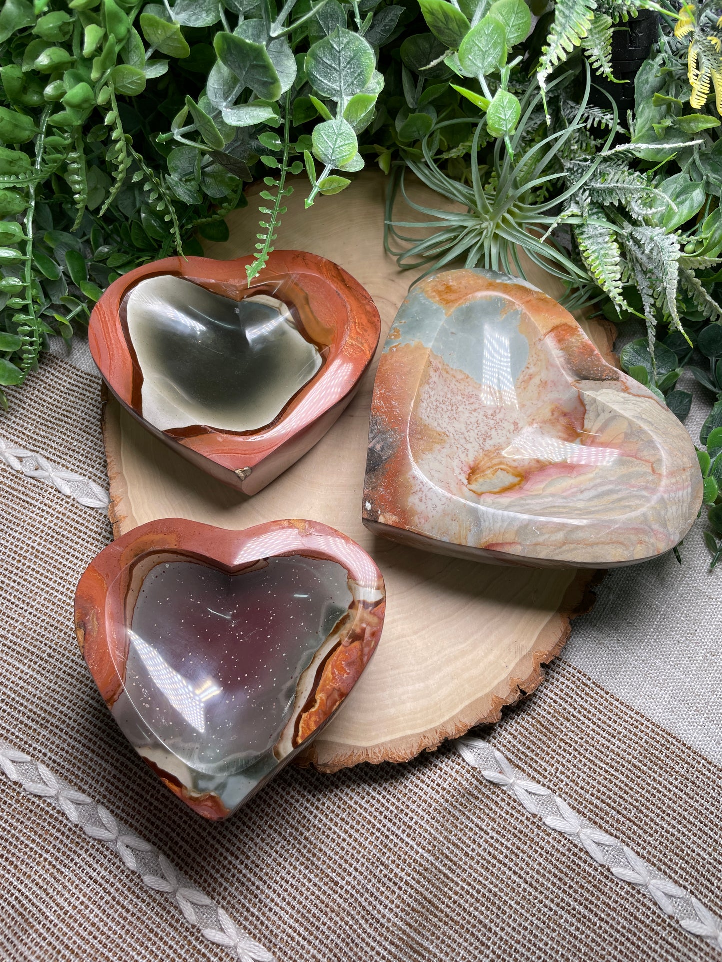 Polychrome Jasper Heart Bowl