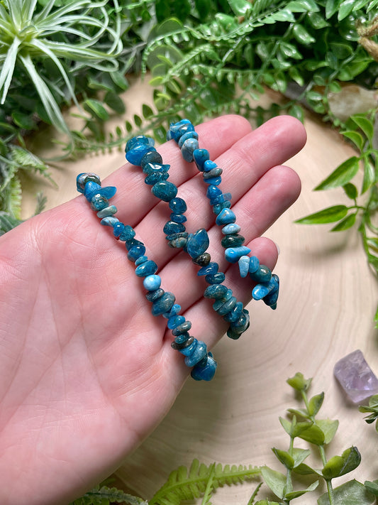 Blue Apatite Chip Bracelet