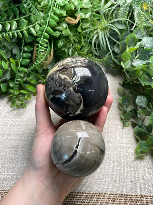 Volcano Agate Sphere