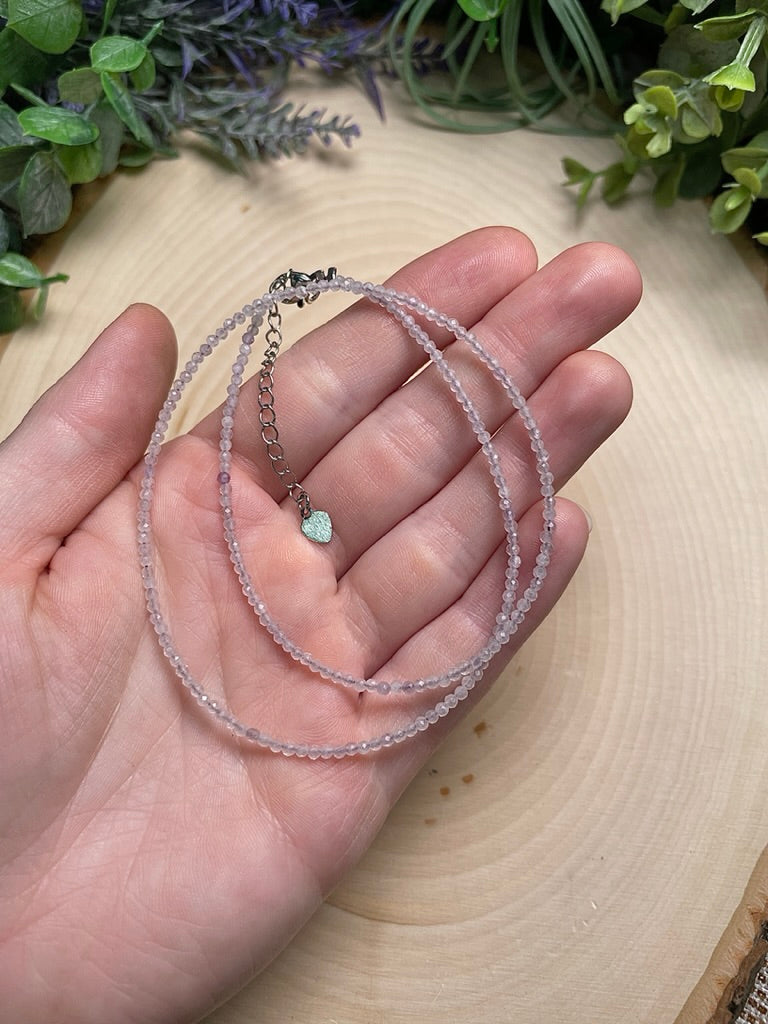 Crystal Beaded Choker Necklace