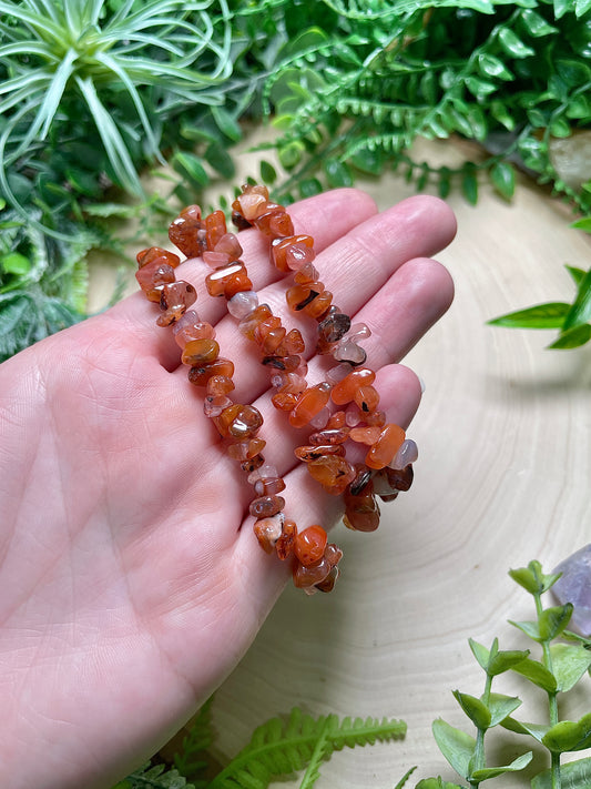Carnelian Chip Bracelet