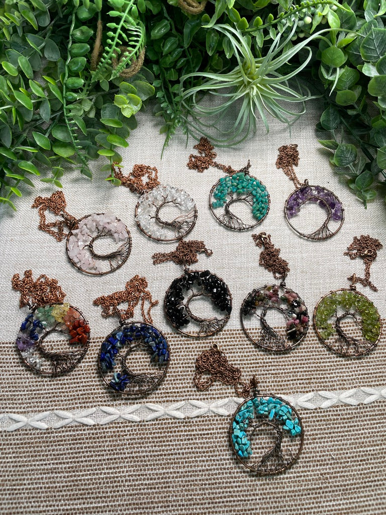Crystal Tree of Life Necklace