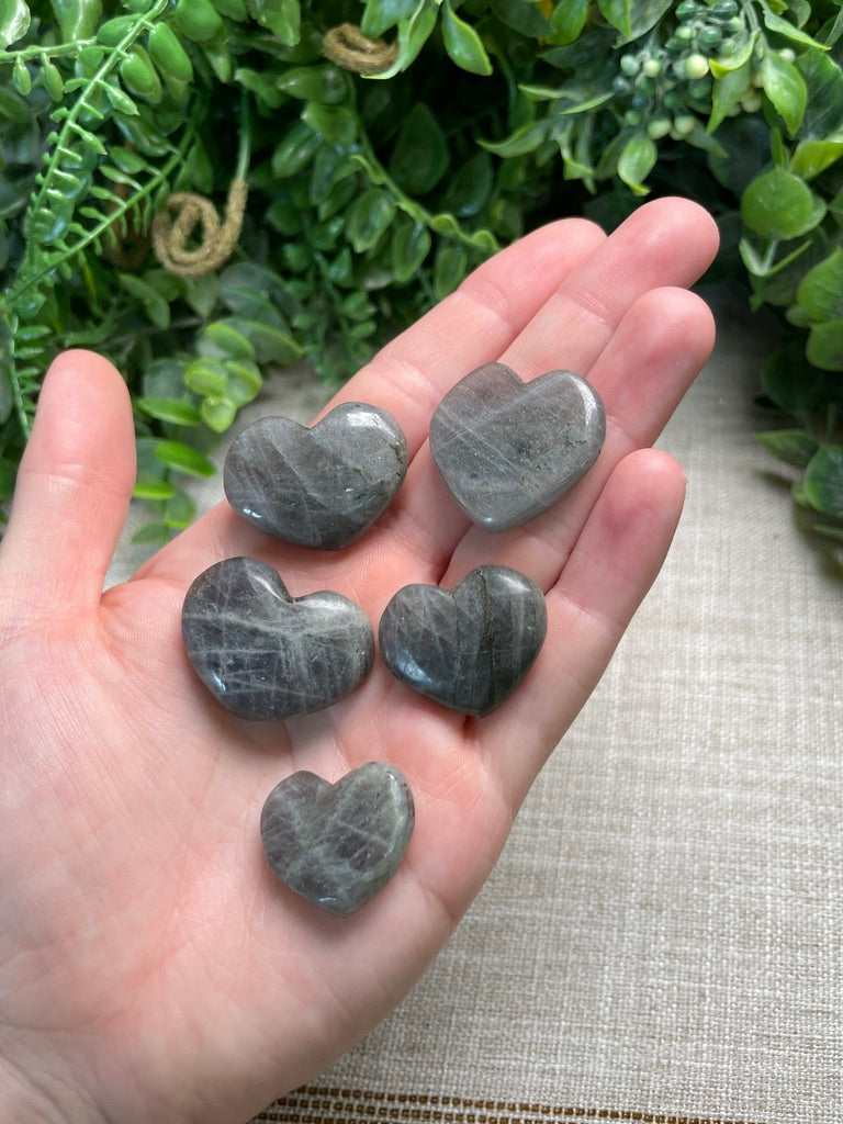 Sunset Labradorite Heart