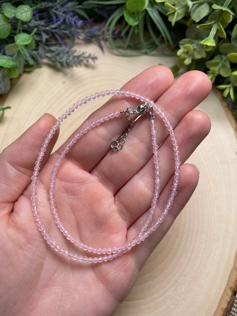 Crystal Beaded Choker Necklace