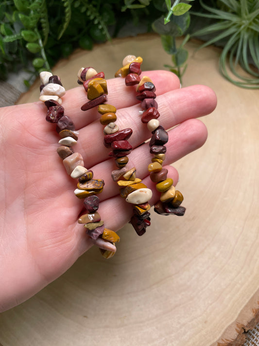 Mookaite Jasper Chip Bracelet