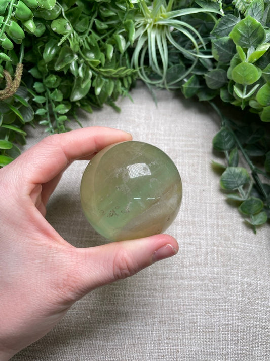 Green Fluorite Sphere