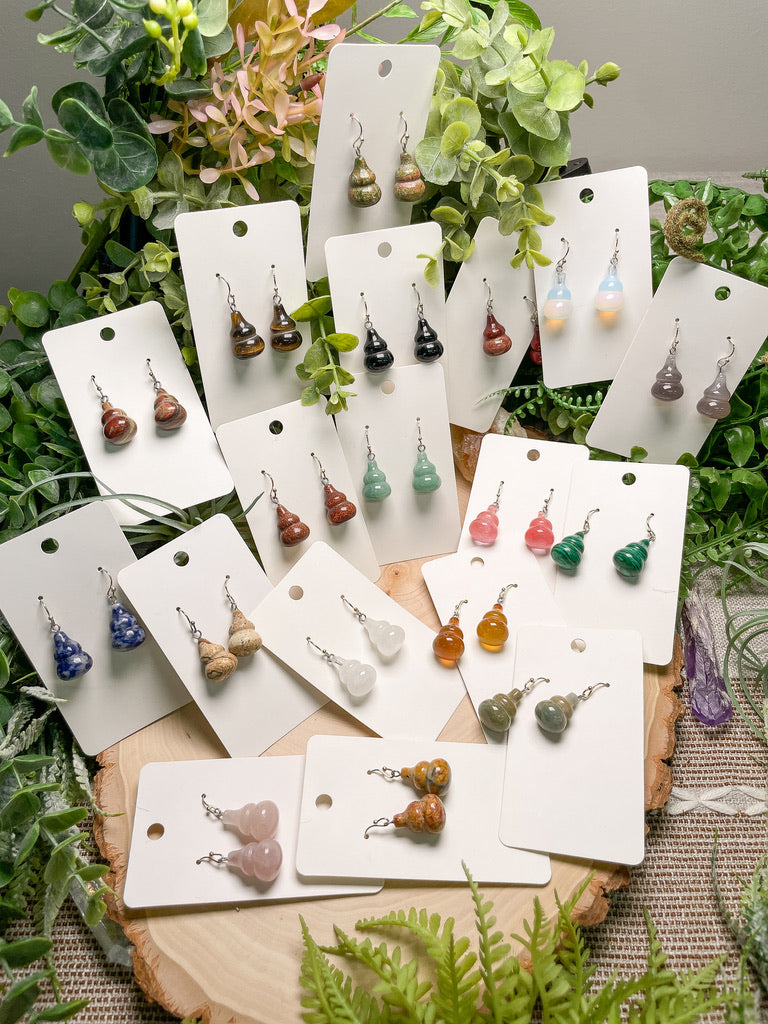 Crystal Gourd Earrings