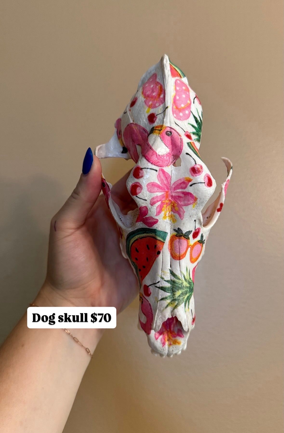Decorated Dog Skull