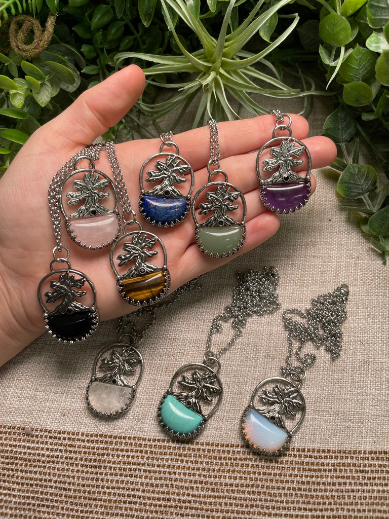 Crystal Tree of Life Necklace