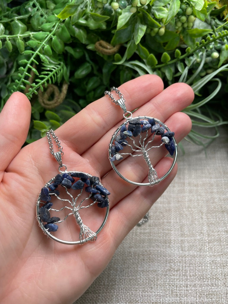 Sodalite Tree of Life Necklace