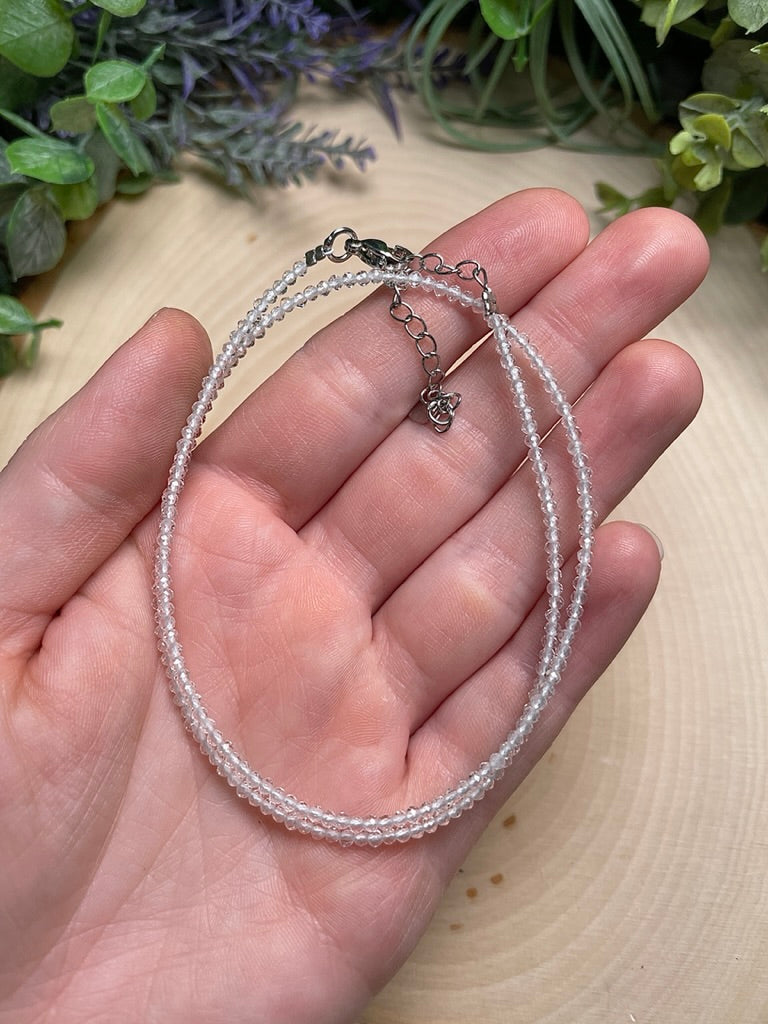 Crystal Beaded Choker Necklace