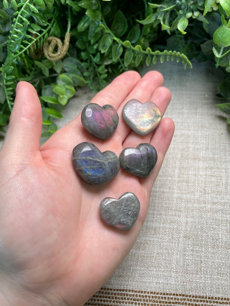 Sunset Labradorite Heart