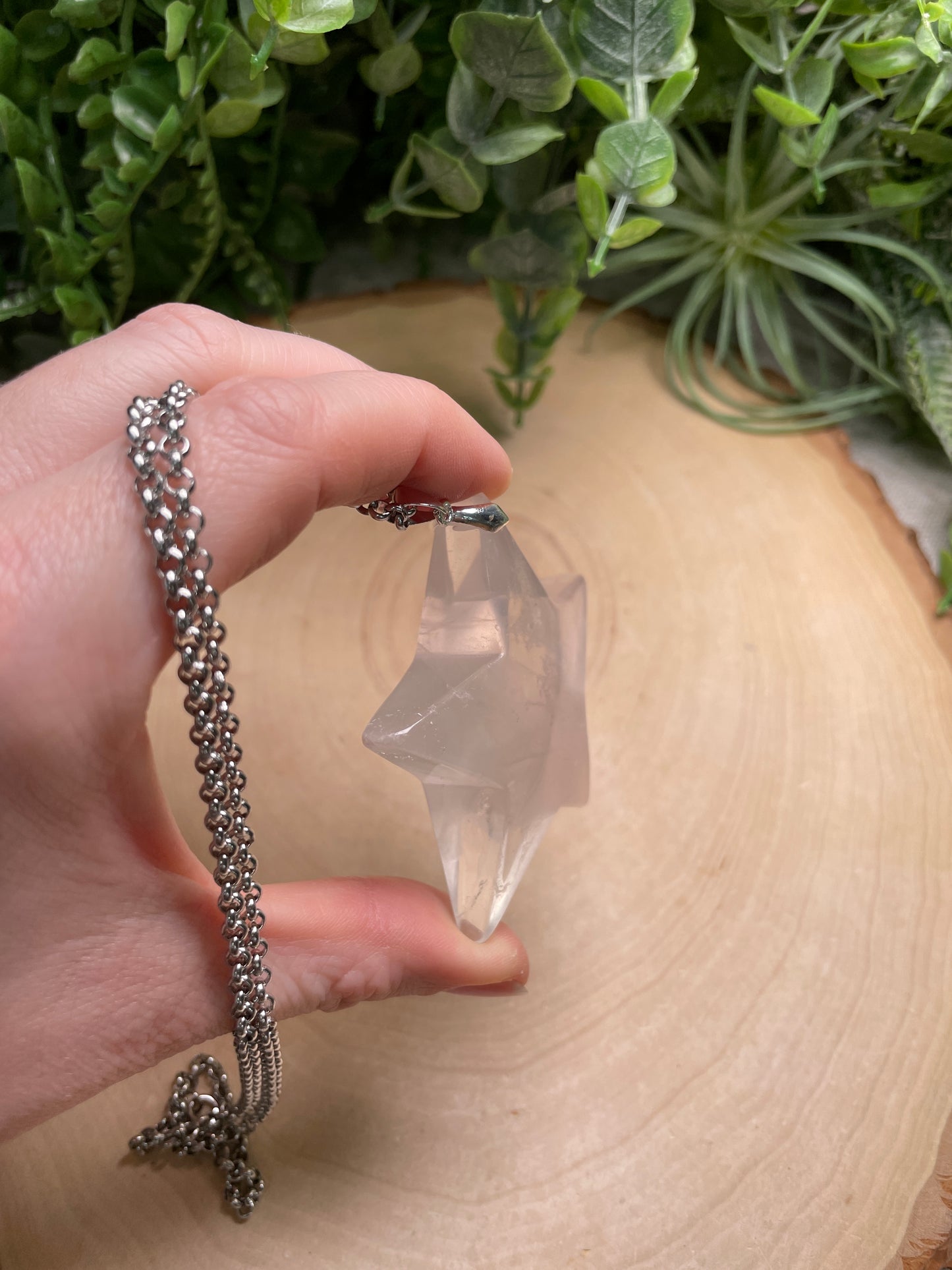 Fluorite Chunky Star Necklace