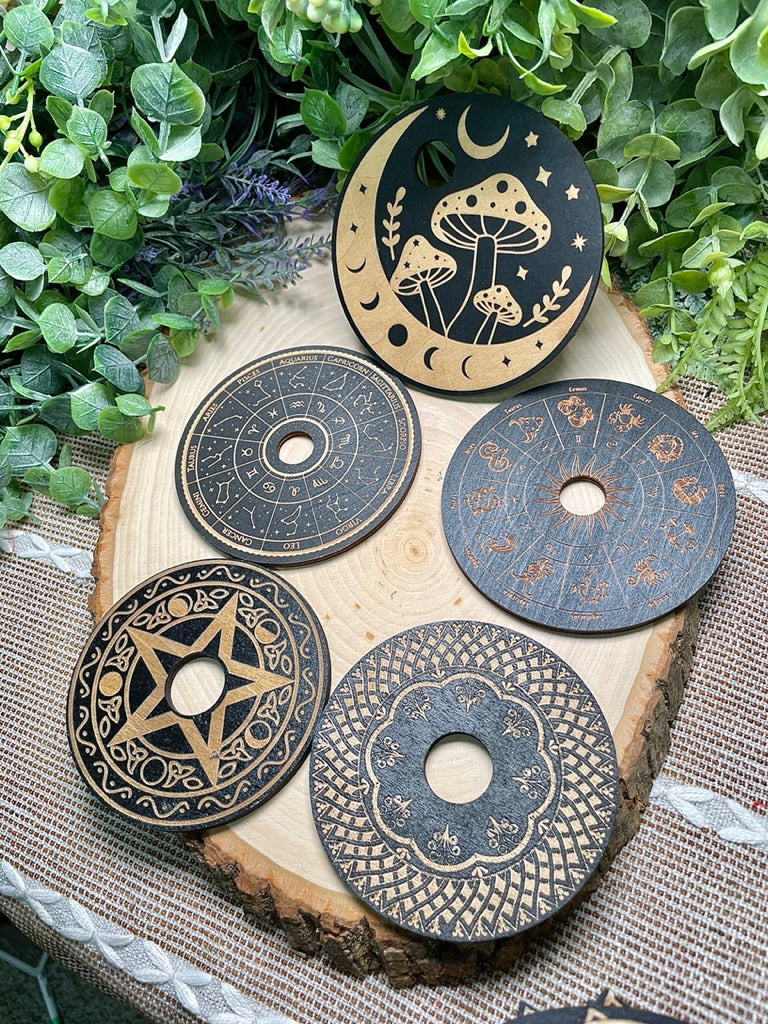 Celestial Wooden Sphere Holder
