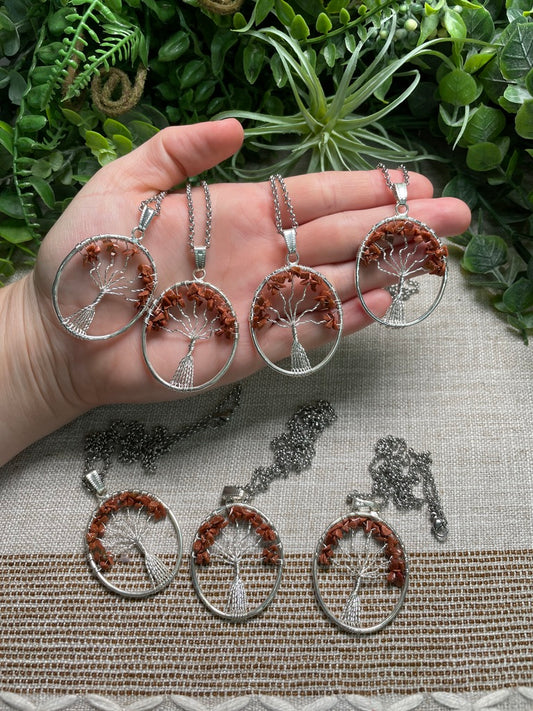 Goldstone Tree of Life Necklace