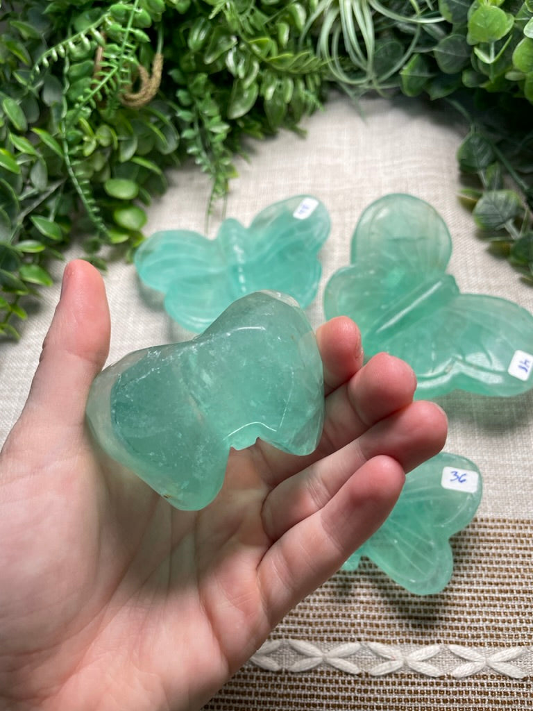 Green Fluorite Butterfly
