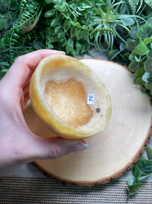 Yellow Calcite Bowl