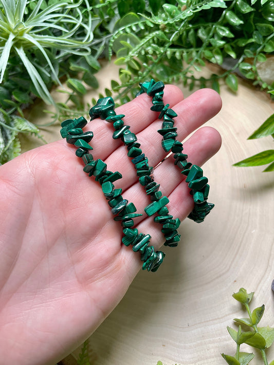 Malachite Chip Bracelet