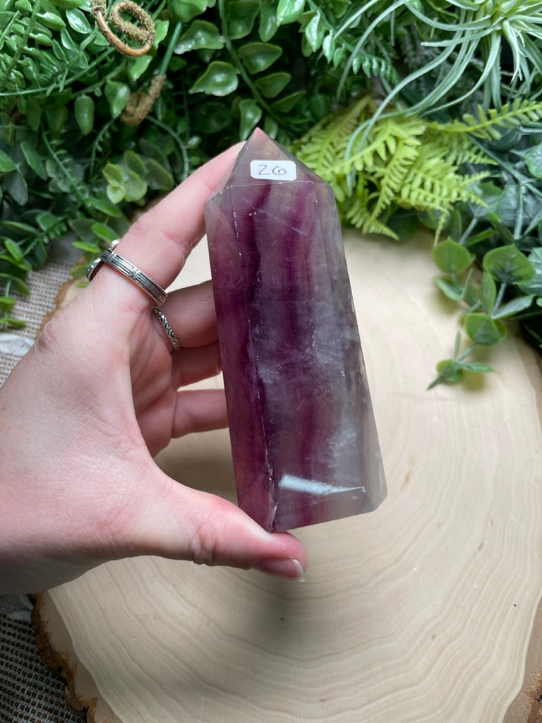 Fluorite Tower (may have minor scratches and chips)