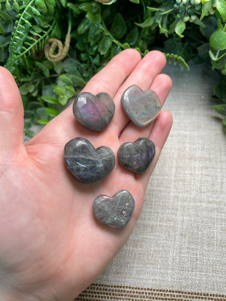 Sunset Labradorite Heart