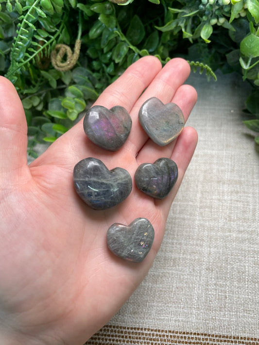 Sunset Labradorite Heart