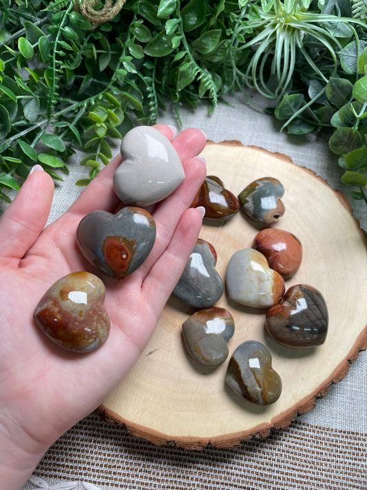 Polychrome Jasper Heart