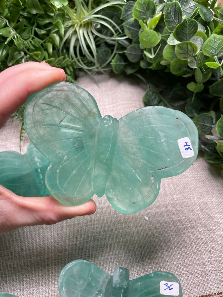 Green Fluorite Butterfly