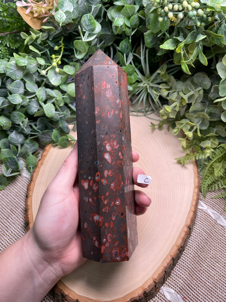 XL Leopard-skin Jasper Tower