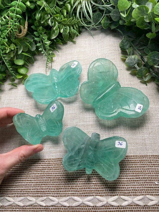 Green Fluorite Butterfly