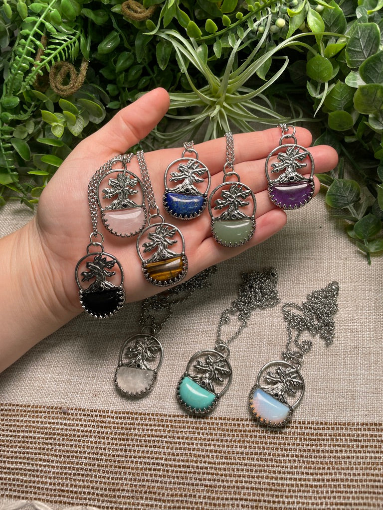 Crystal Tree of Life Necklace