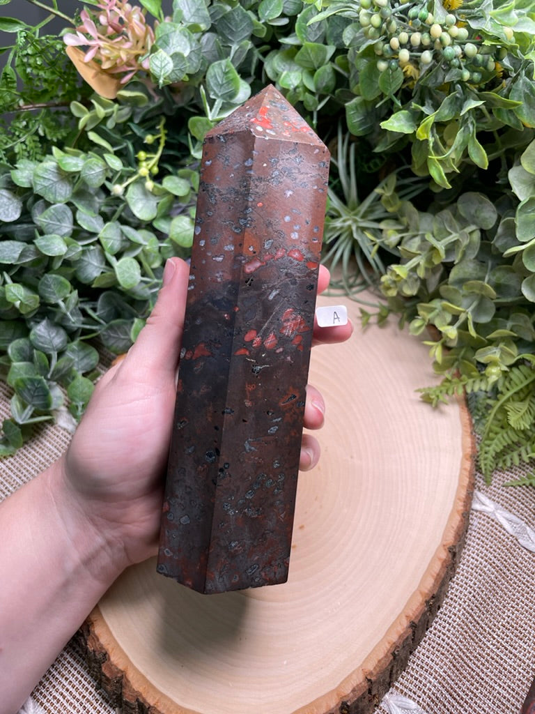 XL Leopard-skin Jasper Tower