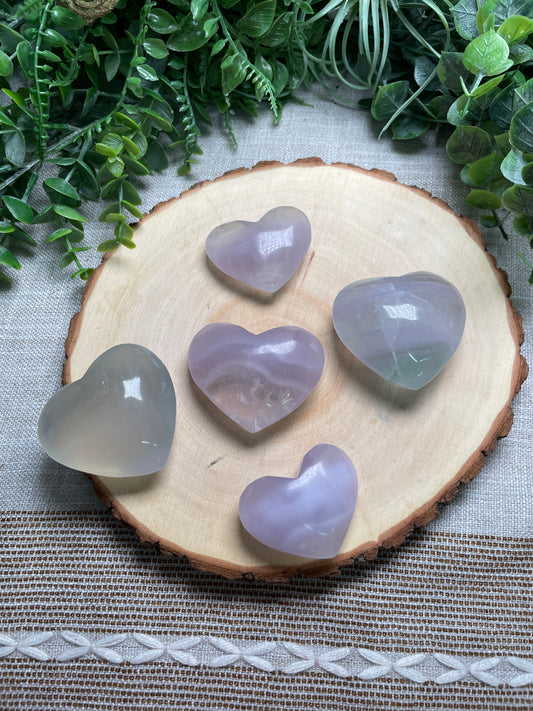 Pastel Fluorite Heart