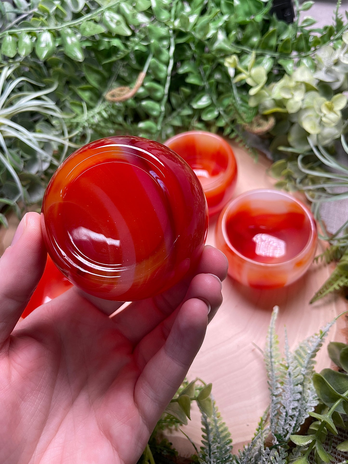 Synthetic Carnelian Bowl