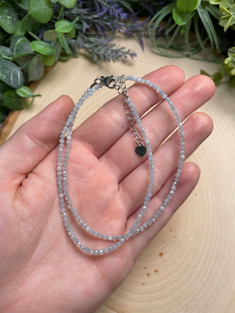 Crystal Beaded Choker Necklace