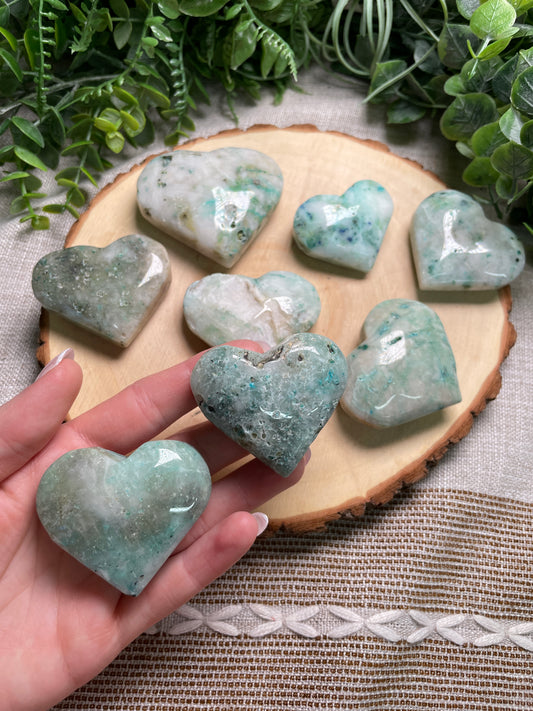 Chrysocolla Heart