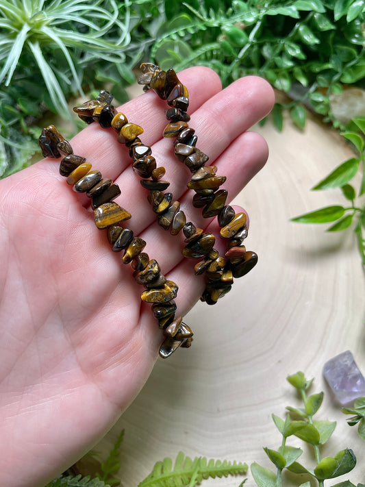 Tigers Eye Chip Bracelet
