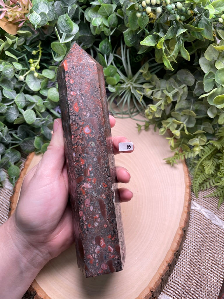 XL Leopard-skin Jasper Tower