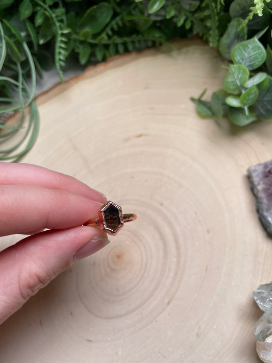 Smoky Quartz Ring Size 6.5