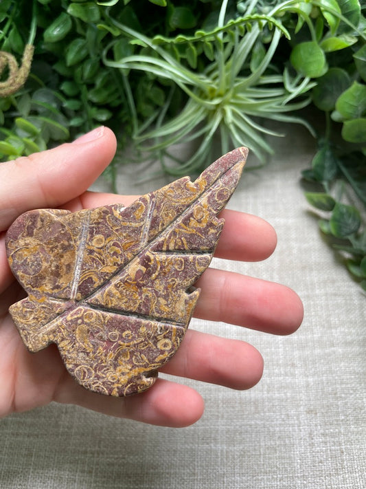 Golden Jasper Leaf