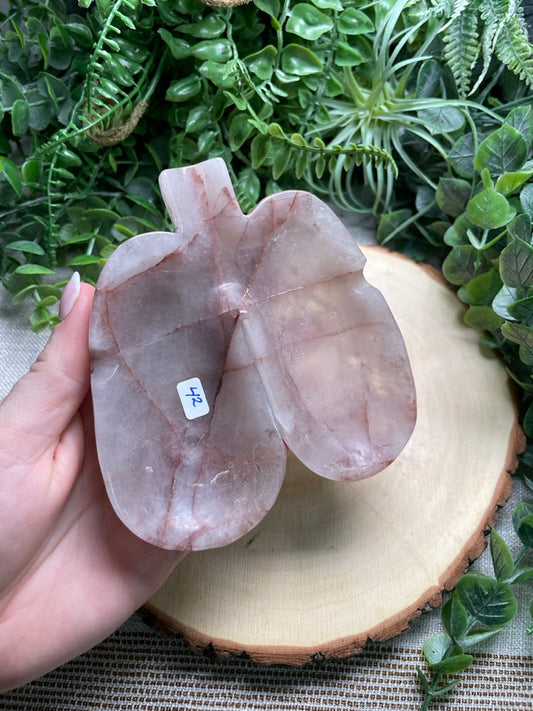 Fire Quartz Lung Shaped Dish