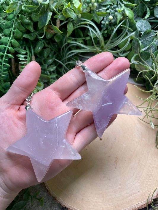 Chunky Fluorite Star Necklace