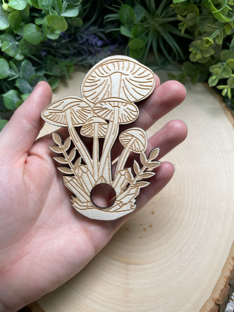 Witchy Wooden Sphere Holder