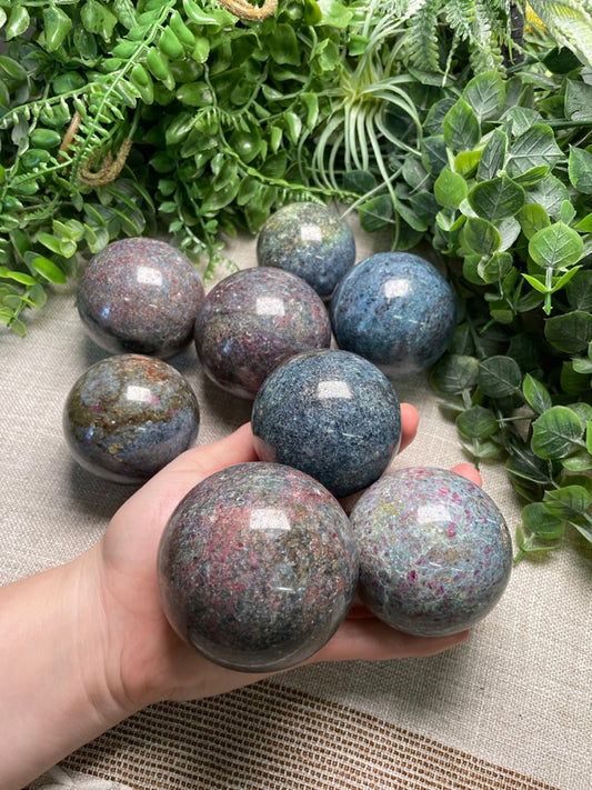 Ruby Fuchsite Sphere